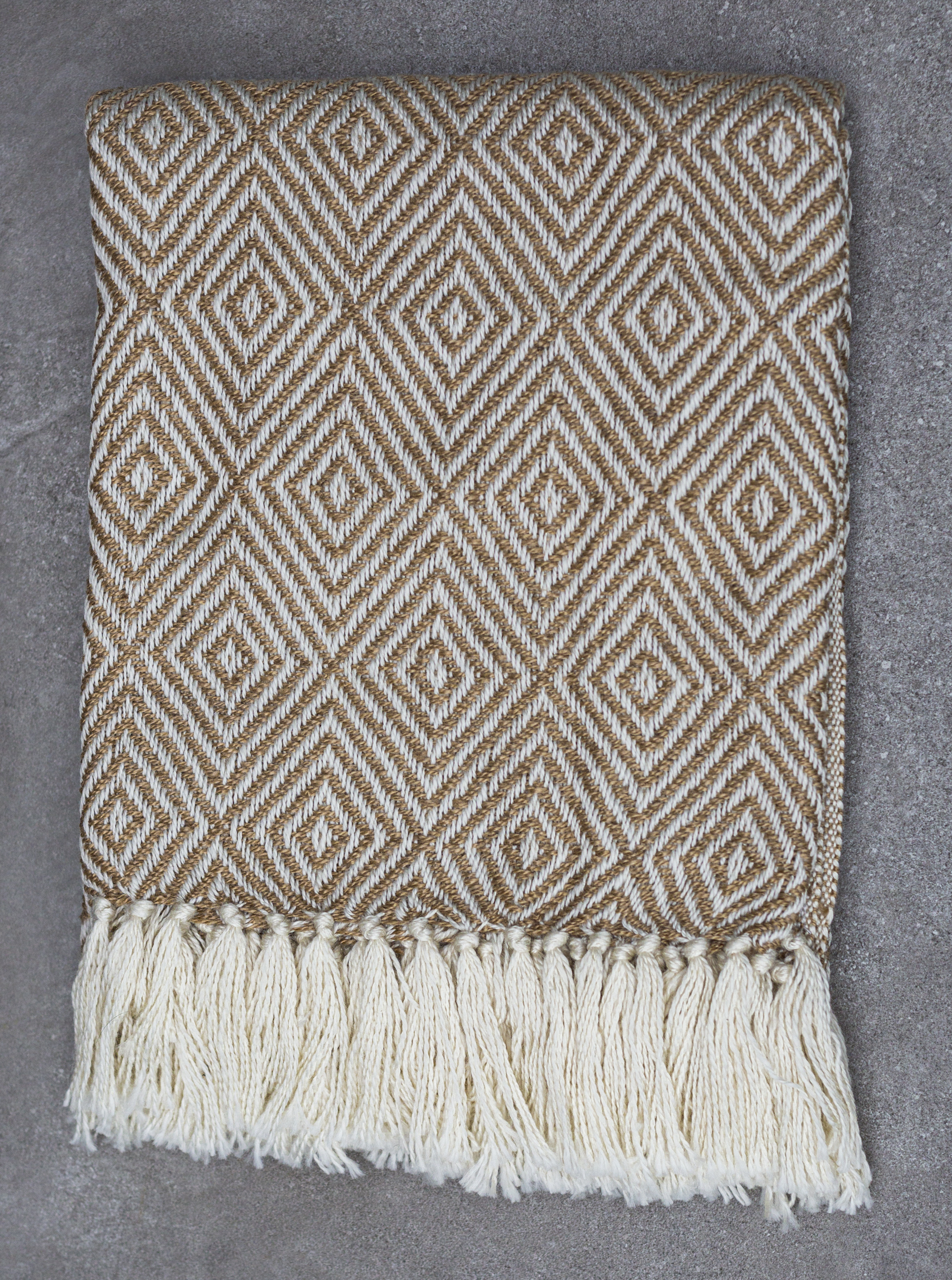 Beige Diamond Blanket